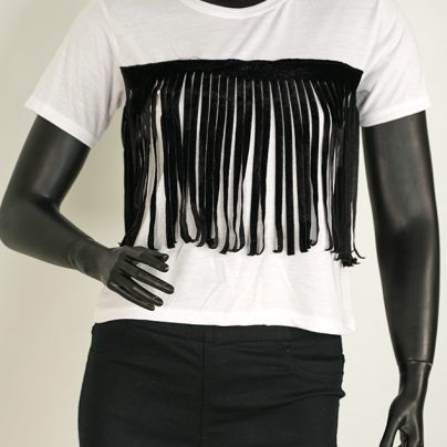 کراپ تیشرت ریش ریش کد G1006